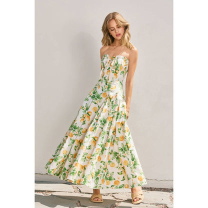 Lemon Sorbet Midi Dress