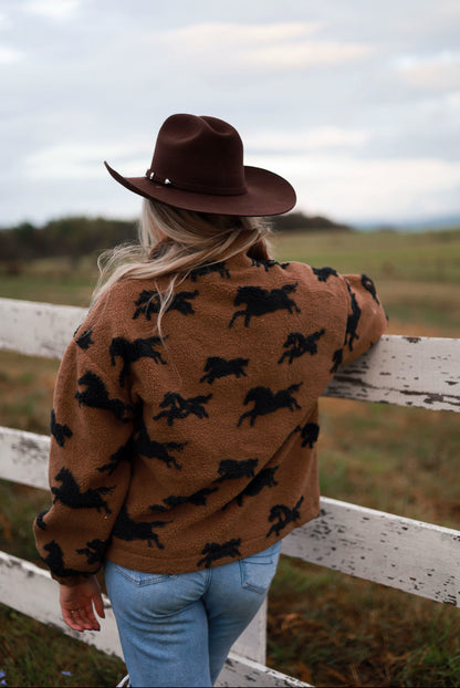 Mustang Zip Up