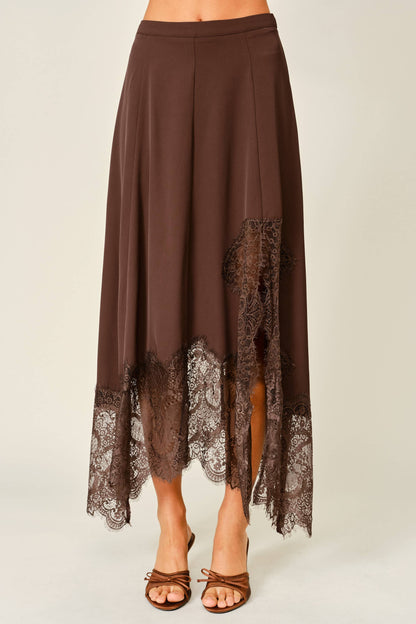 Fawn & Fleur Midi Skirt - Brown