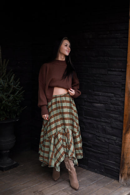 Cedarhill Plaid Maxi - Sage