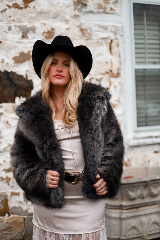 Ebony Ombre Coat - One size