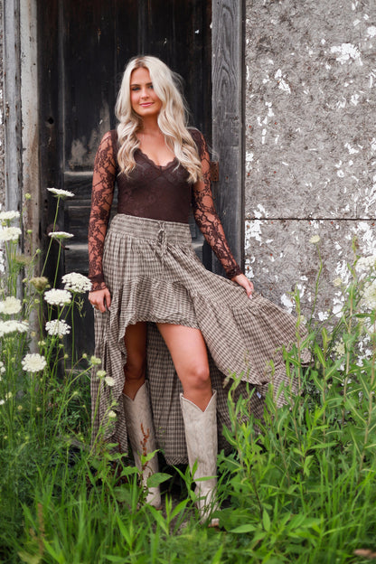Countryside Plaid Skirt