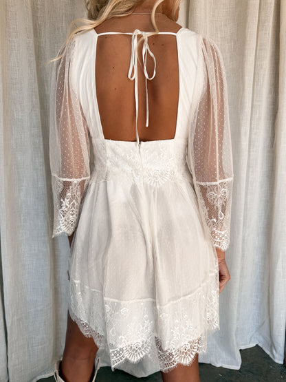 Vintage Lace Mini Dress