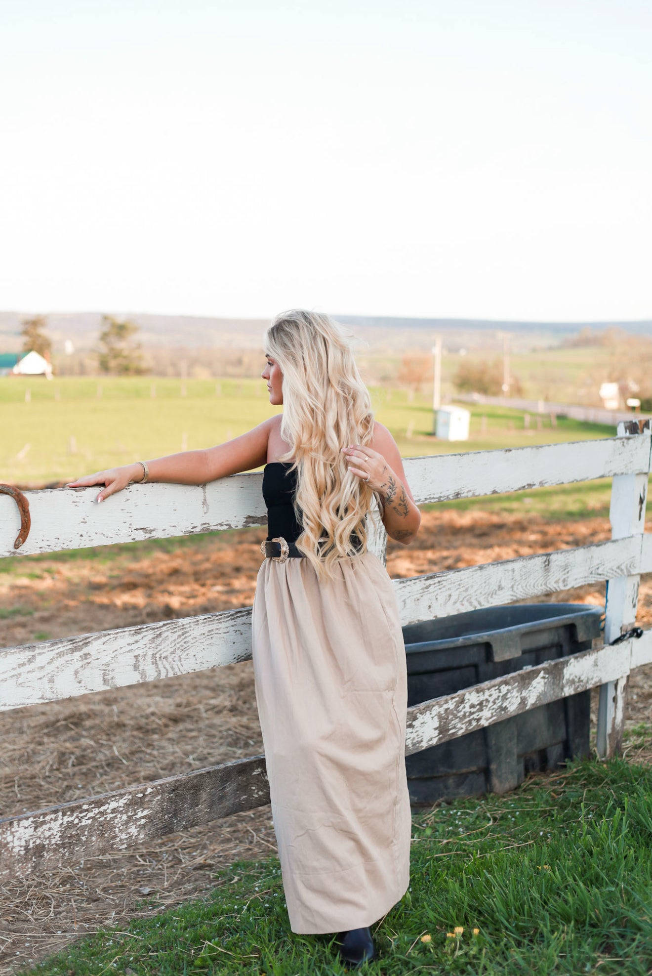 Wheatfield Midi Dress - Almond