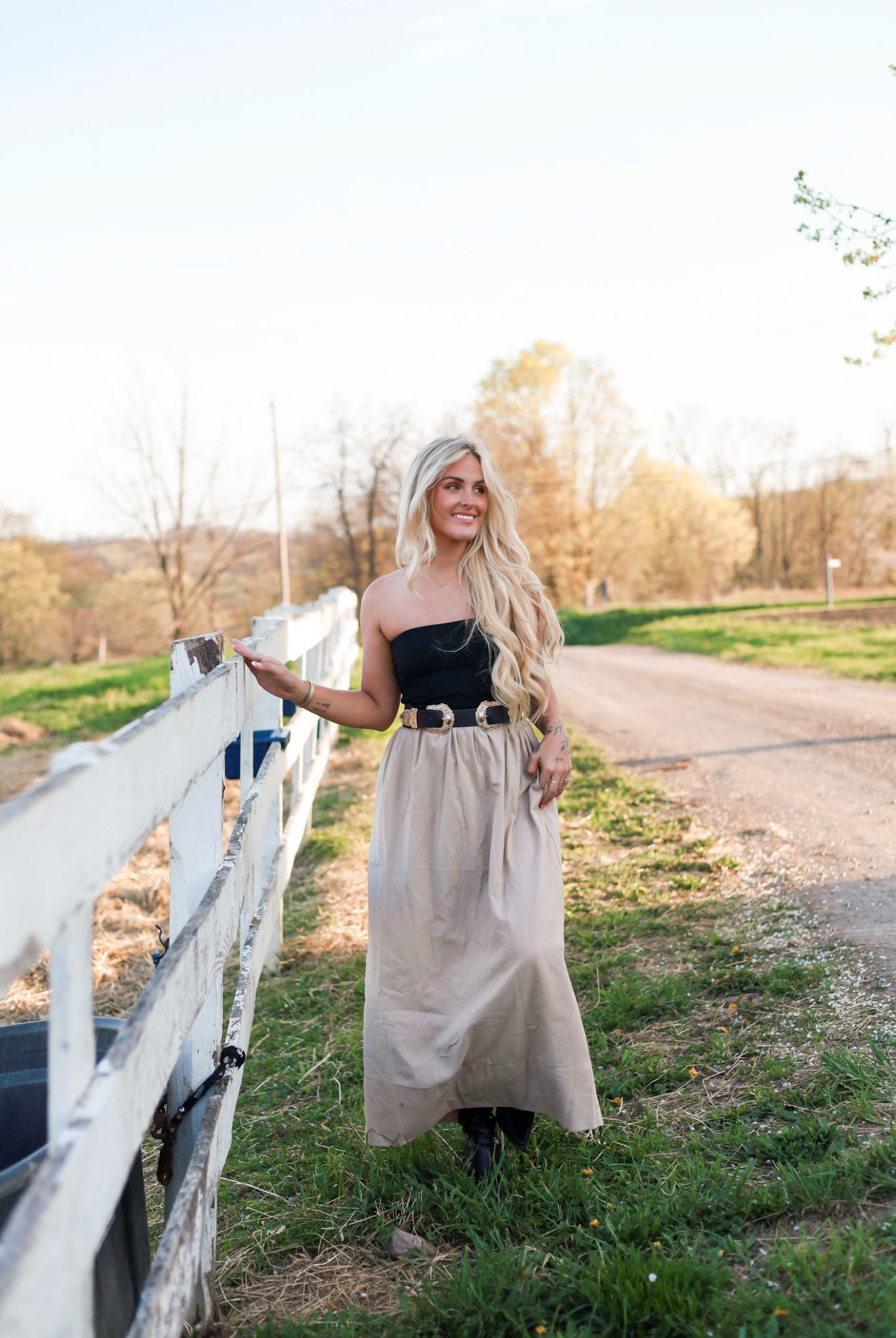 Wheatfield Midi Dress - Almond
