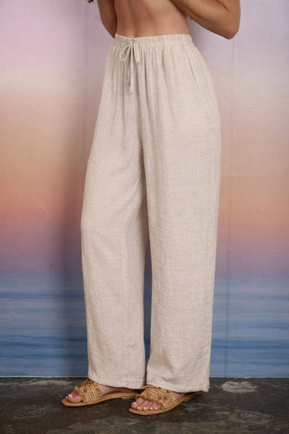 Oak Wide Leg Linen Pants