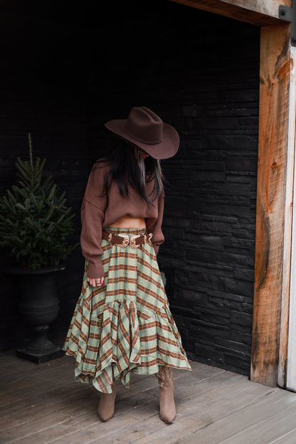 Cedarhill Plaid Maxi - Sage