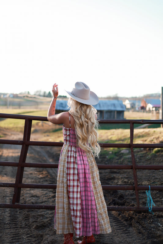 Sagebrush Plaid Maxi Dress - Strawberry Milk