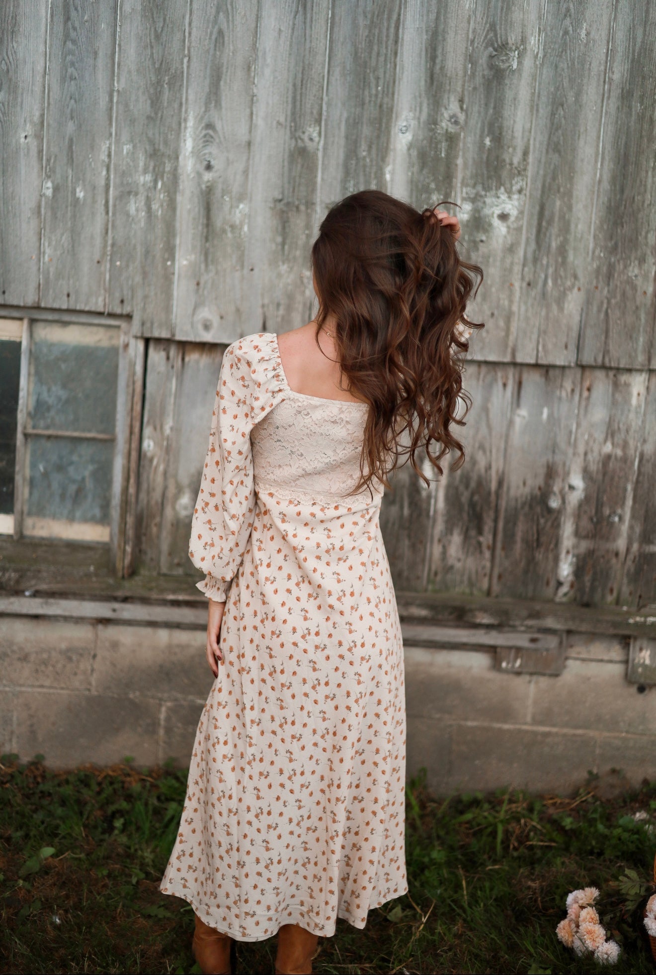 Buttercream Lace Maxi Dress