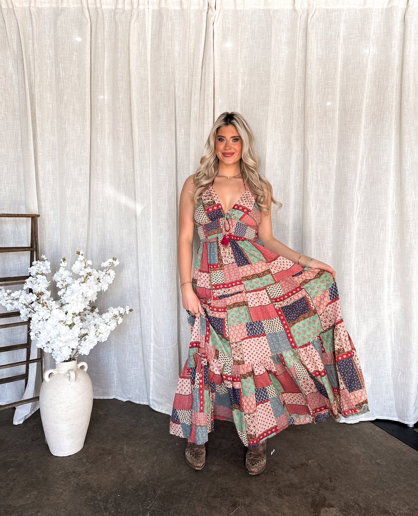 Meadow Quilt Patchwork Dress