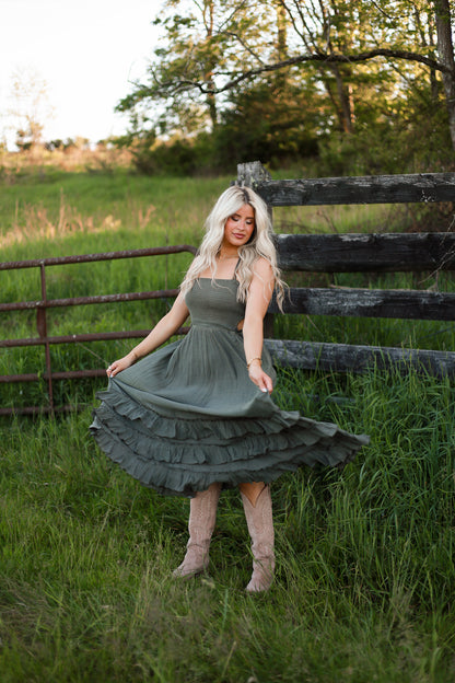 Southern Sage Maxi Dress