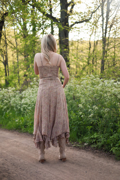 Saddle Creek Paisley Midi Dress
