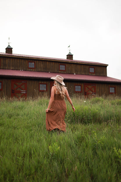 Maple Hollow Plaid Maxi Dress