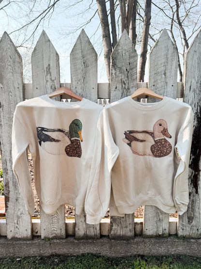 Wood Duck Patchwork Crewneck