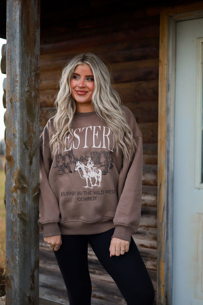 Western Oversized Sweatshirt
