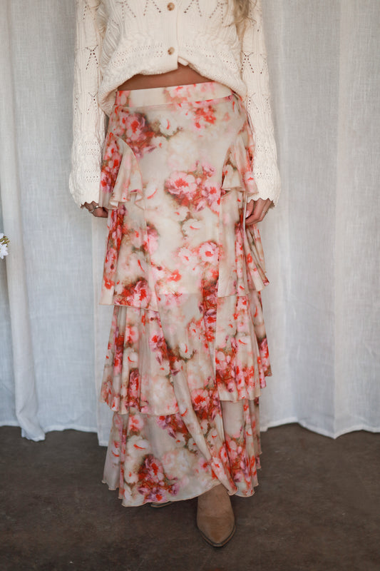 Meadowlark Bloom Skirt - Cream