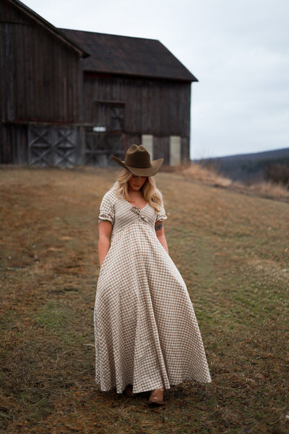 Meadow Gingham Maxi Dress