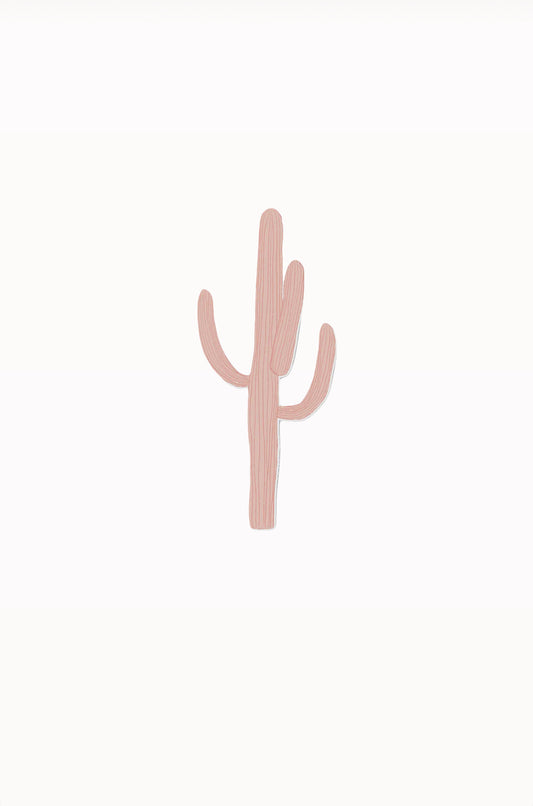 Pink Cactus Sticker