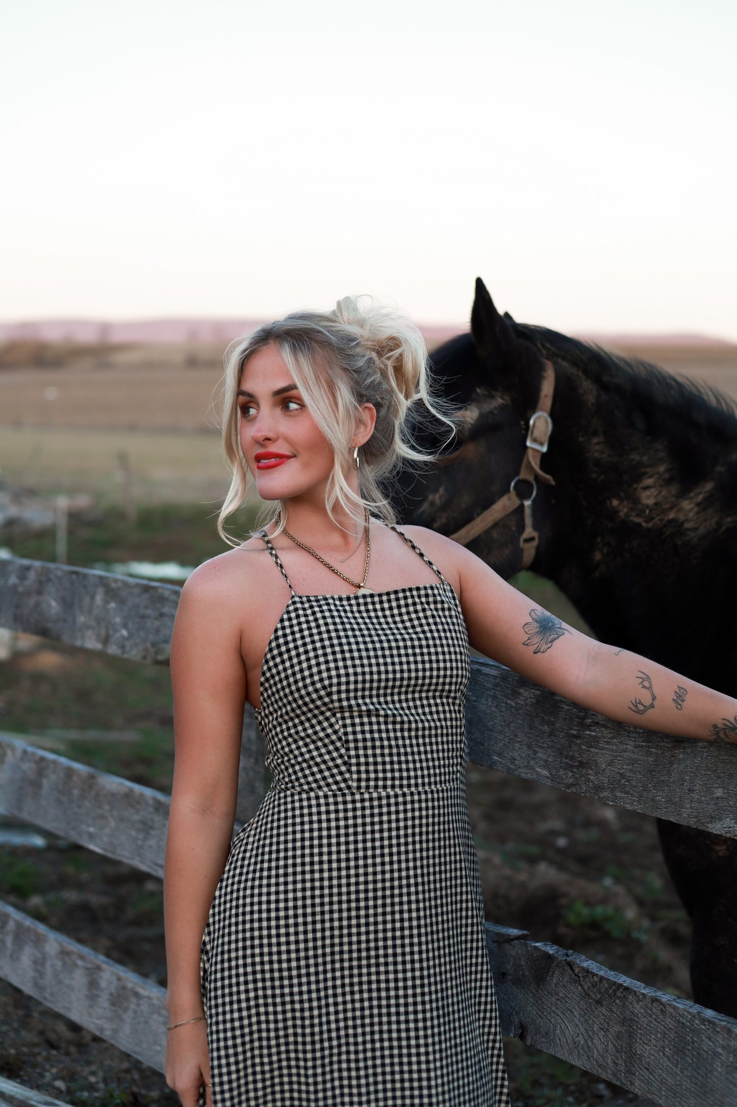 Homestead Gingham Maxi Dress