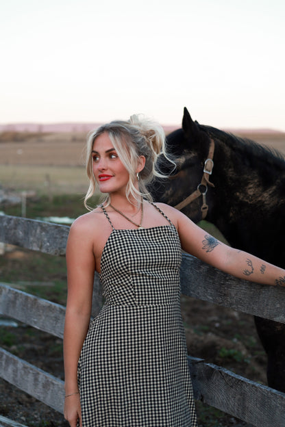 Homestead Gingham Maxi Dress