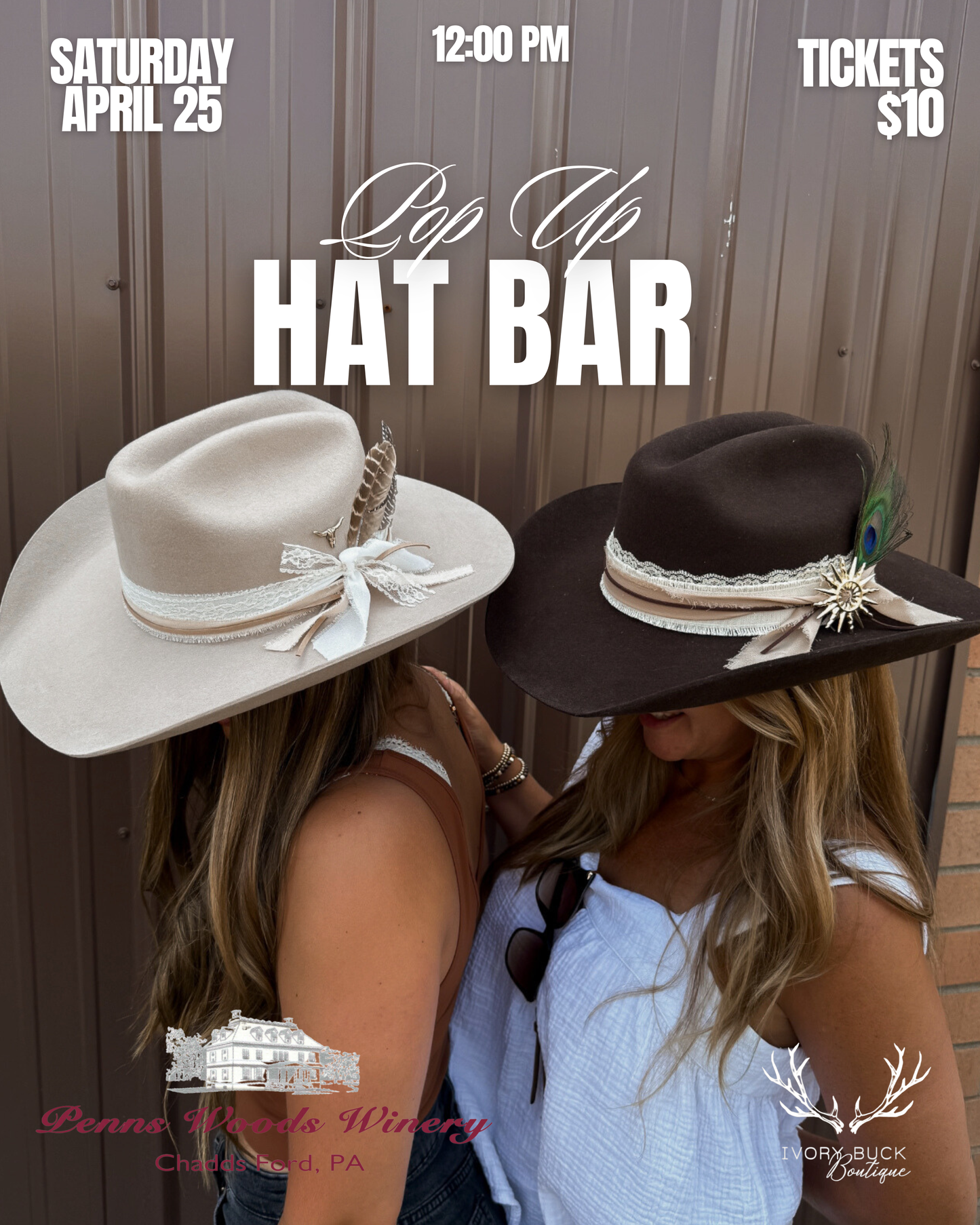 Custom Hat Bar: PENNS WOODS WINERY