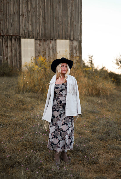 On The Range Midi Dress - Plum