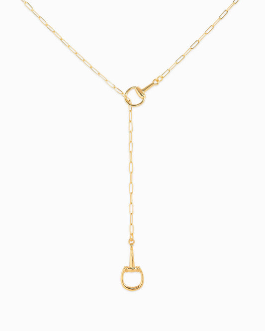 Horsebit Lariat Necklace