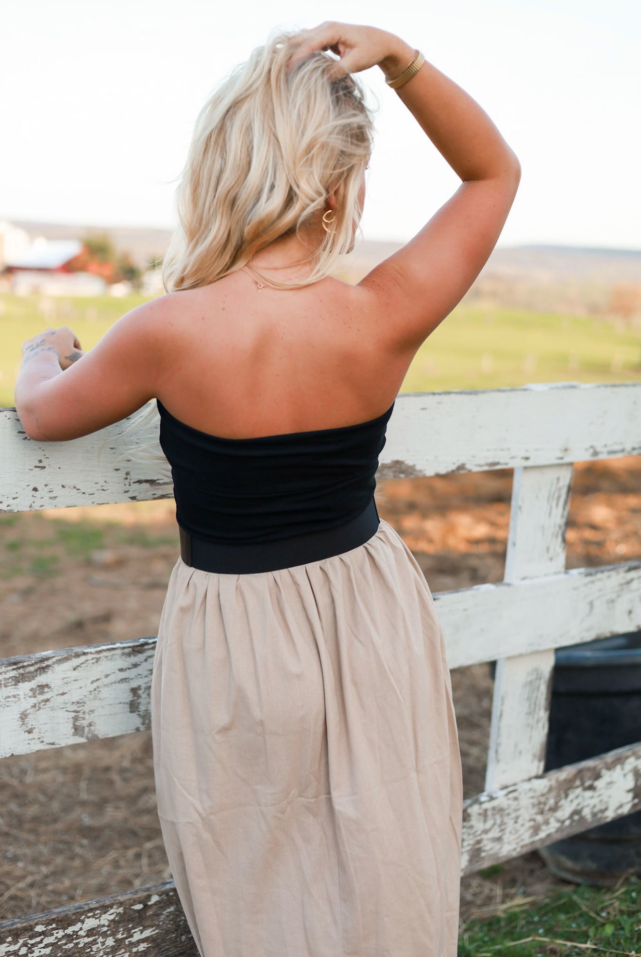 Wheatfield Midi Dress - Almond