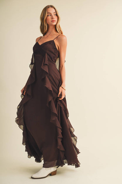 Western Haven Dress - Brown