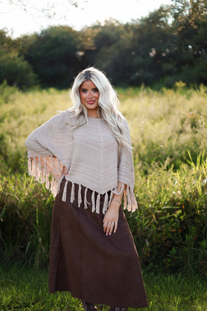 Saddle Suede Midi Skirt