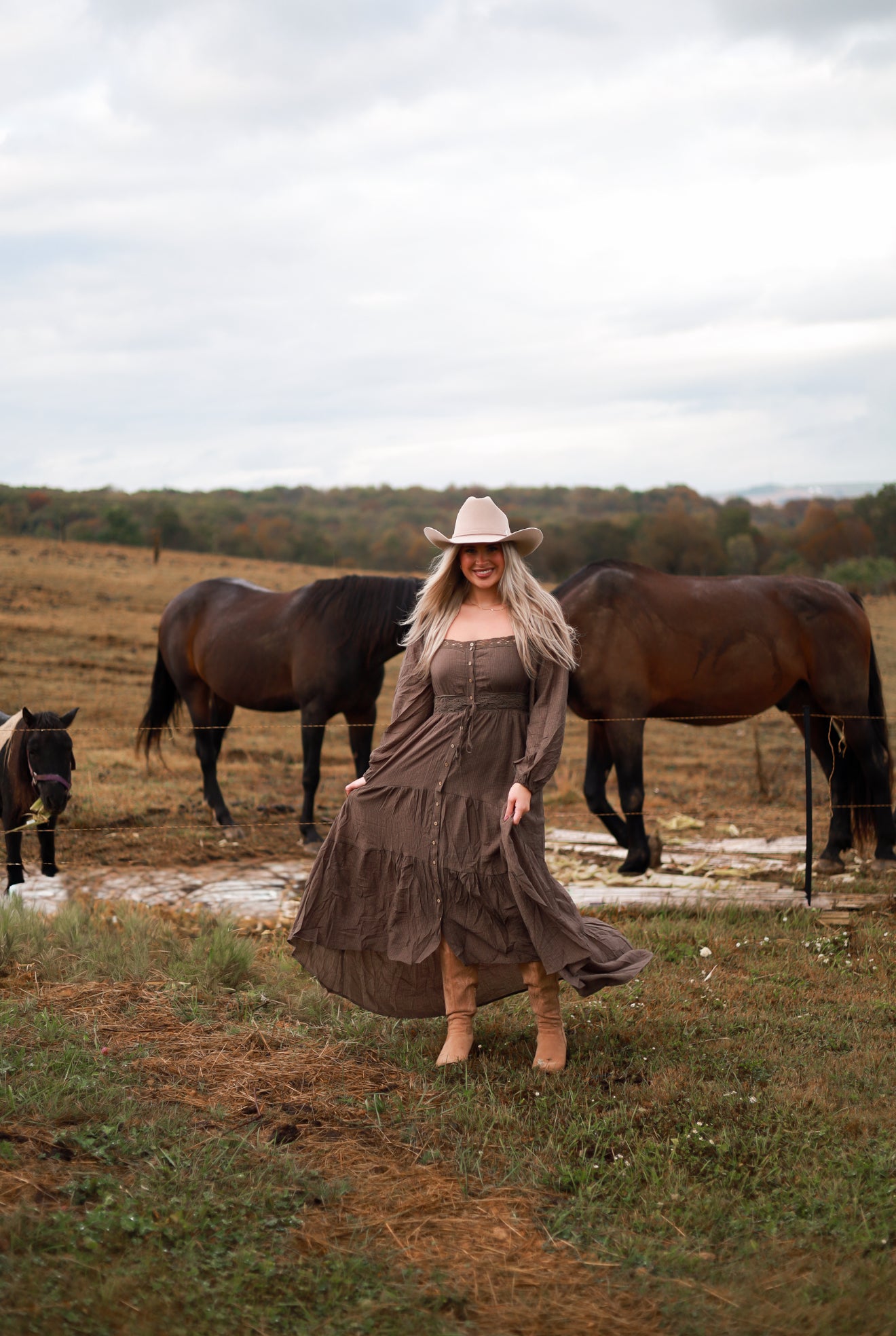 Runaway Acres Lace Maxi Dress