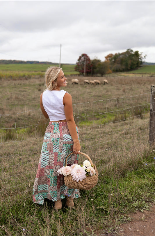 Melanie Patchwork Skirt