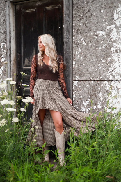 Countryside Plaid Skirt