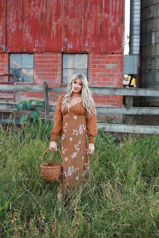 Gingercream Lace Maxi Dress