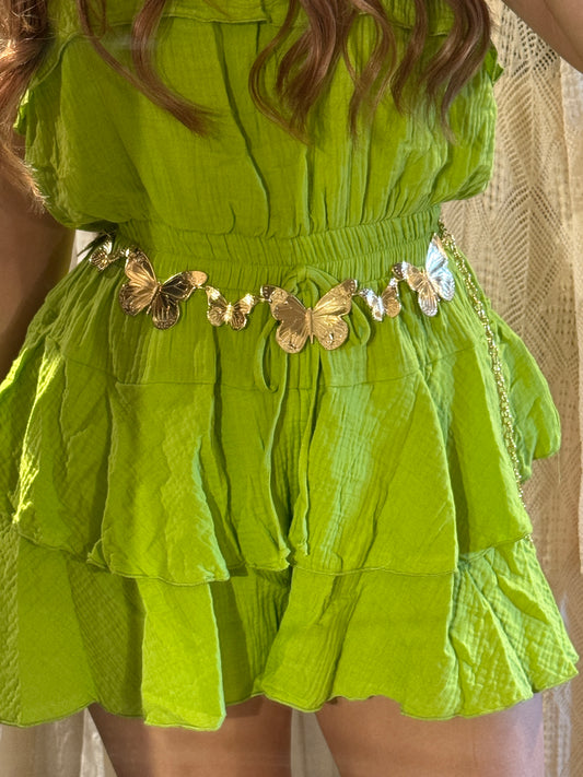 *VIRAL* Gold Butterfly Belt