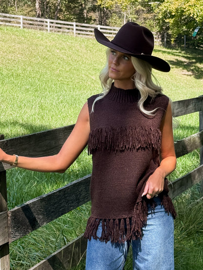 Oak Fringe Sweater