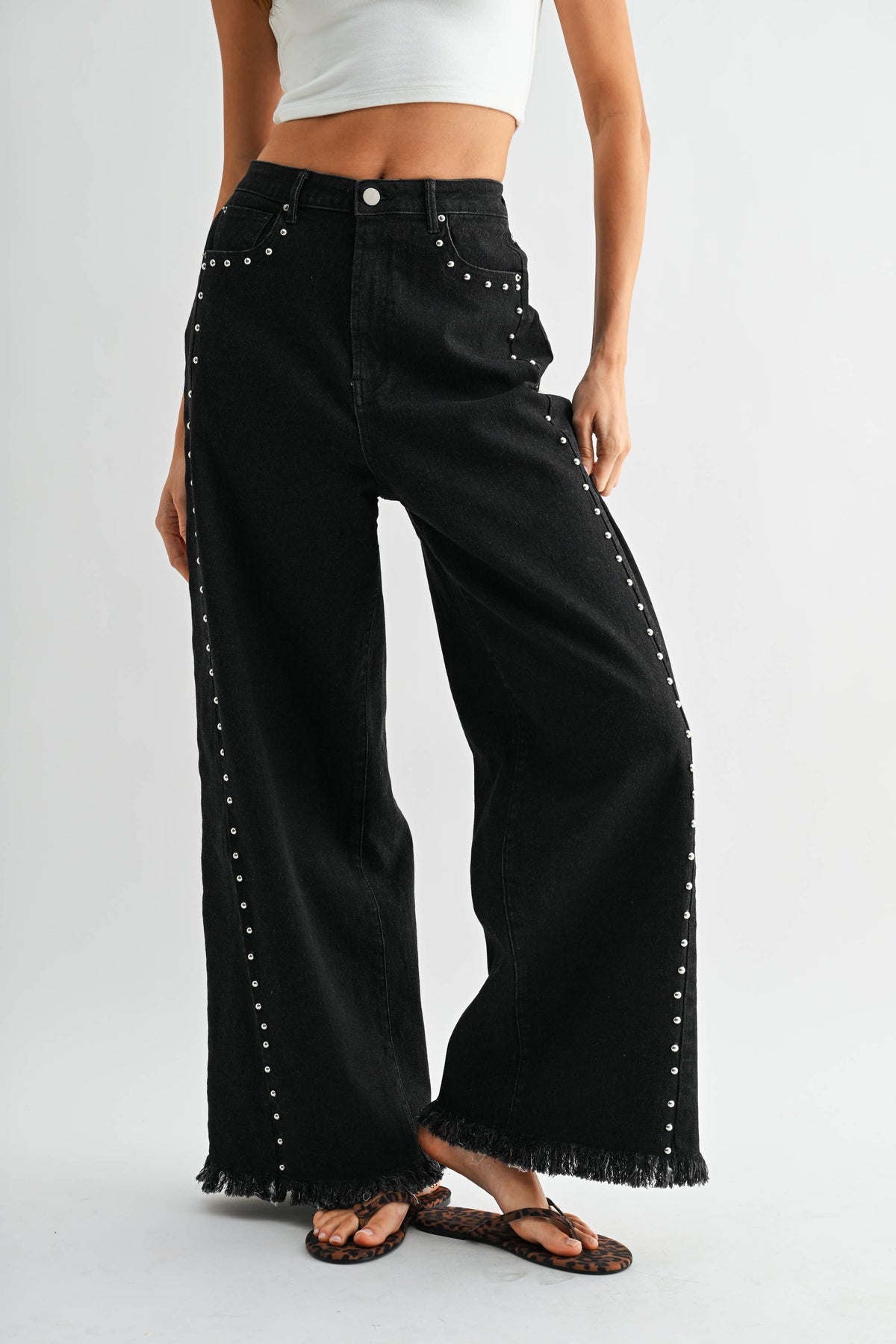 Midnight Studded Pant