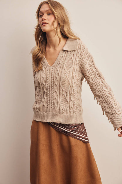 Dusk Fringe Sweater