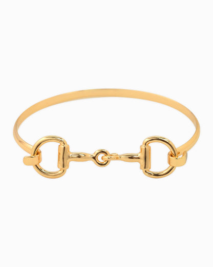 Horsebit Bangle Bracelet - Silver