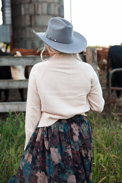 Poetry In Petals Skirt - Black