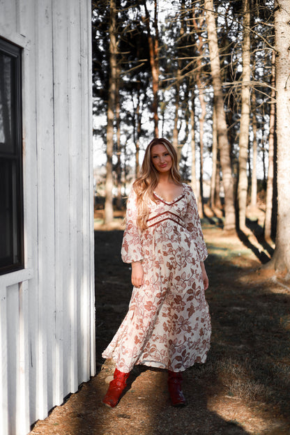 Willow Vale Maxi Dress - Sand