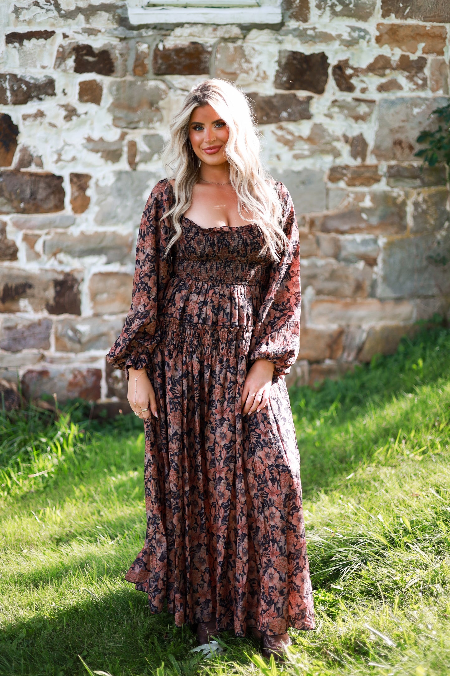 Marigold Manor Maxi Dress - Black