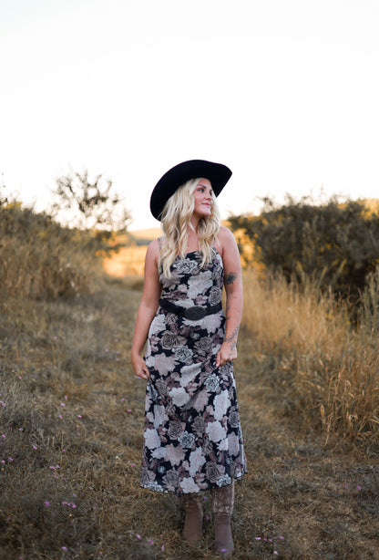 On The Range Midi Dress - Plum