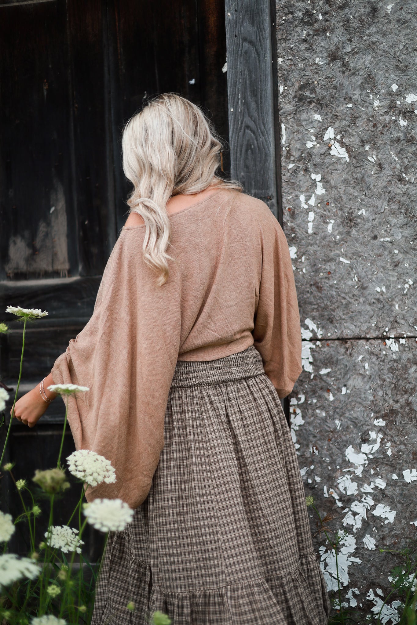 Asymmetrical Knit Top - Cedar