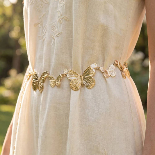 *VIRAL* Gold Butterfly Belt
