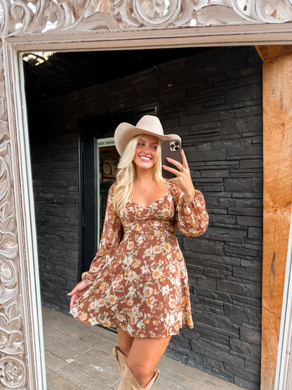 Cinnamon Rose Mini Dress