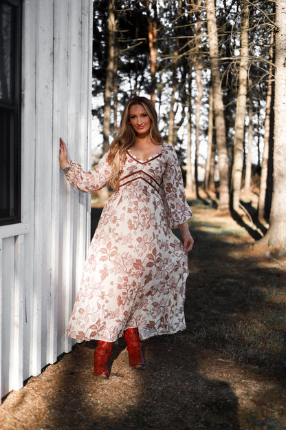 Willow Vale Maxi Dress - Sand