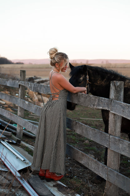Homestead Gingham Maxi Dress