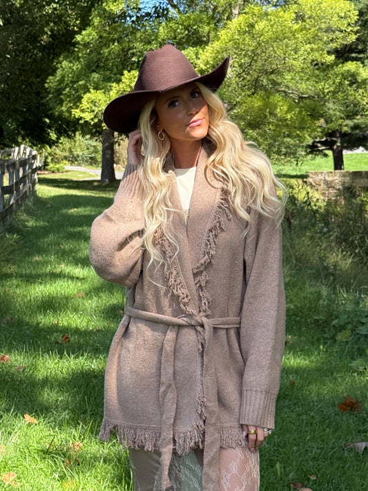 Honey Belted Cardigan