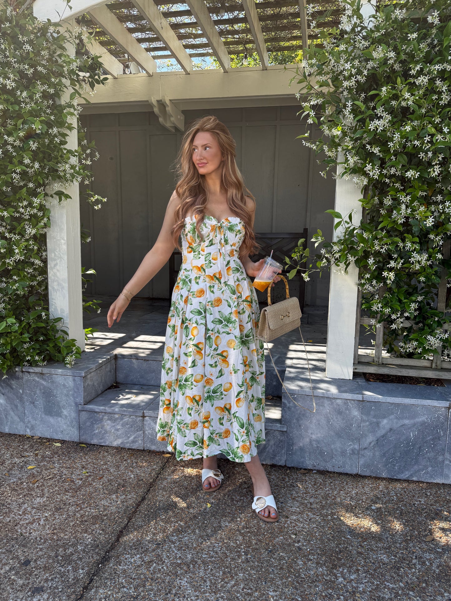Lemon Sorbet Midi Dress